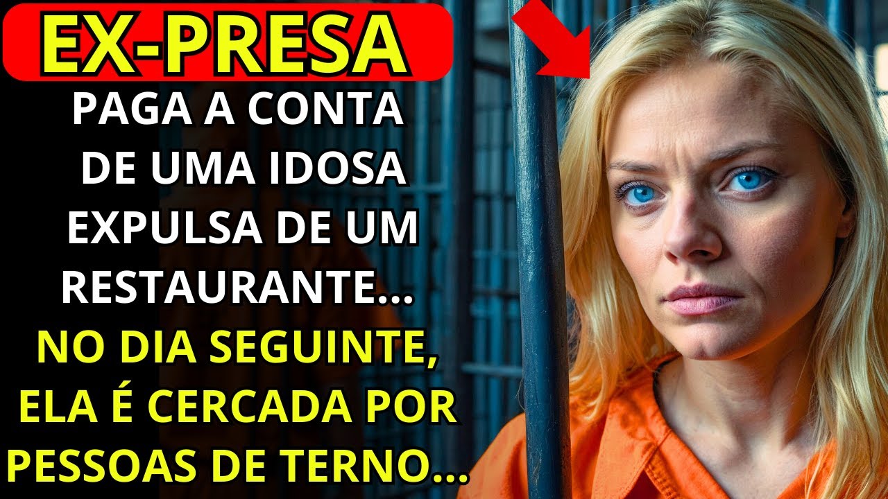 EX-PRESA PAGA A CONTA DE UMA IDOSA EXPULSA DE UM RESTAURANTE... NO DIA SEGUINTE ELA É RODEADA...