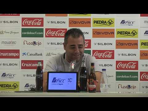 Germán Crespo, en la previa ante el CD Mensajero