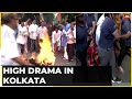 Congress Protests Against Adhir Chowdhury S Suspension In Kolkata Bengal Cops Detain Protesters