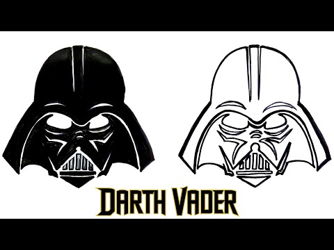 Comment dessiner dark vador - how to draw darth vader - dessin star wars