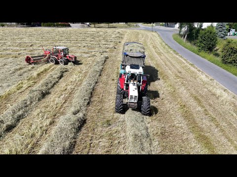 Heuernte 🇨🇭 beim Lohnunternehmer vom Gras bis in den Heustock
