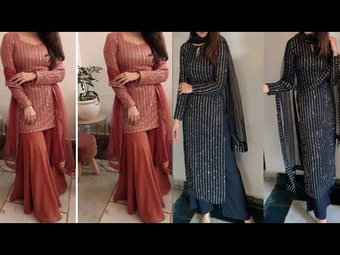 #Trending2022 Sequence georgette Fabric Suit Design for eid/latest eid dress ideas/ Lates eid outfit