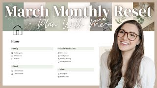 March Monthly Reset & Plan With Me 2023 | Setting Goals for the Month, & Monthly Reflection February