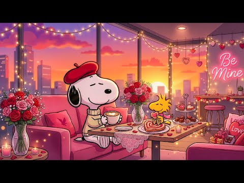 Sweet Valentine Jazz with Snoopy 💖 | Romantic Music for Love, Relaxation & Happy Vibes