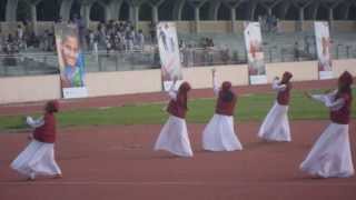 preview picture of video 'Seth Anandram Jaipuria School's performance @Queen's Baton Relay - India'