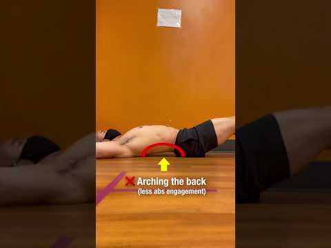 ❌ Lying Leg Raise Mistake (STOP DOING THIS!) #shorts