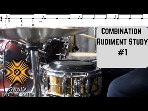 Combination Rudiment Study #1 | Drum Lesson