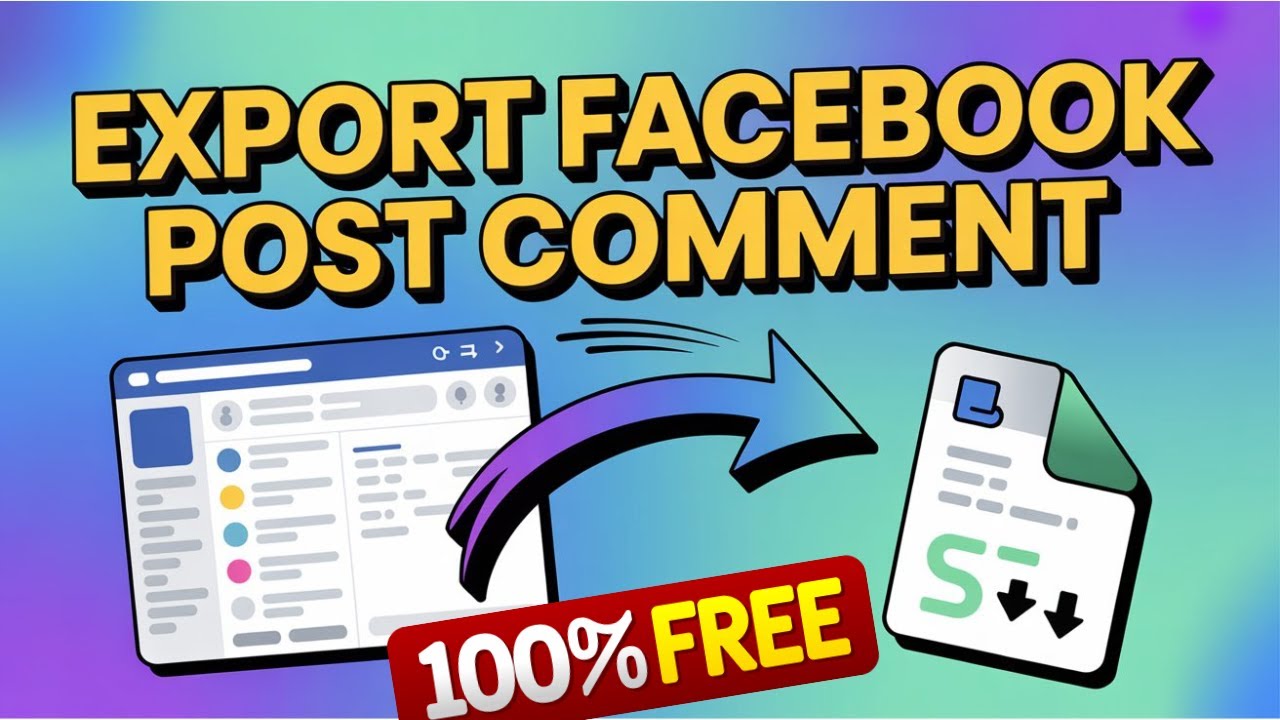 How To Export Facebook Comment Into Excel | Free Online Tool To Export Facebook Comment Into Excel