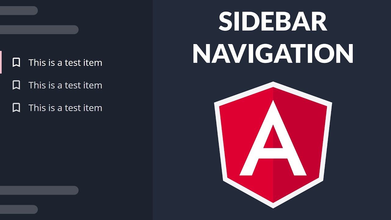 Sidebar Navigation - Angular | Animated Effect