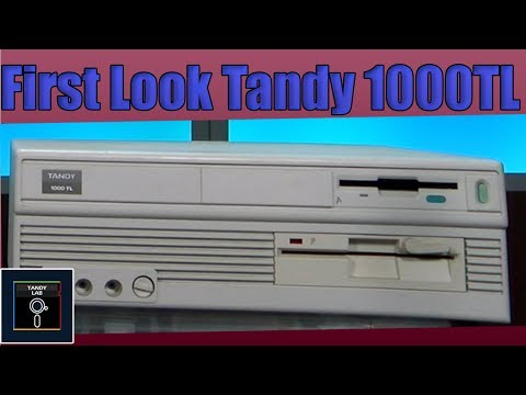 Tandy 1000  TL First Look - Tandy Lab!