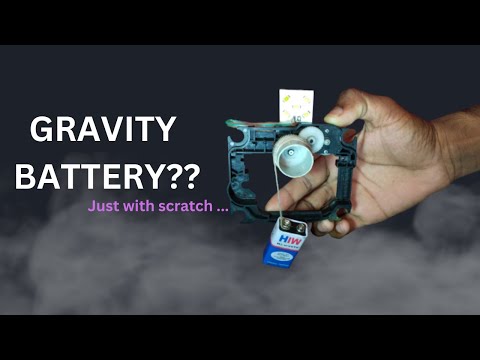 Simplest representation of a GRAVITY BATTERY 🔋| 100% WORKING! #gravity_battery