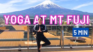 5min Relaxing Yoga at Mt Fuji, Japan