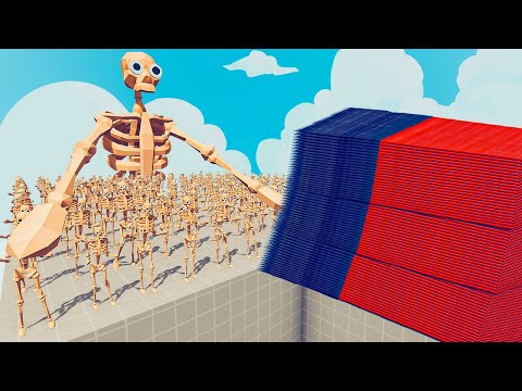 200x SKELETON + 1x GIANT vs EVERY GOD - Totally Accurate Battle Simulator TABS