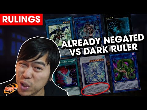 RULING - Dark RULER NOT Fully Negating + Illegal Negation Cost Games