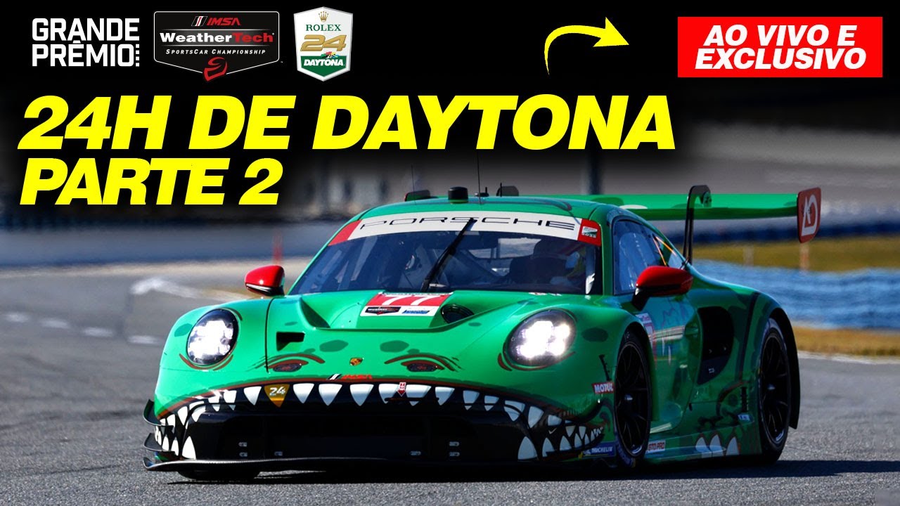 🔴24H DE DAYTONA AO VIVO E COM IMAGENS | IMSA SPORTSCAR 2025 | 1ª ETAPA | PARTE 2 (23:00-9:00)