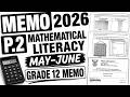 MEMO 2026 MATHEMATICAL LITERACY P 2 GRADE 12 MAY JUNE THUNDEREDUC GRADE 12 MATHEMATICAL LIT PAPER 2