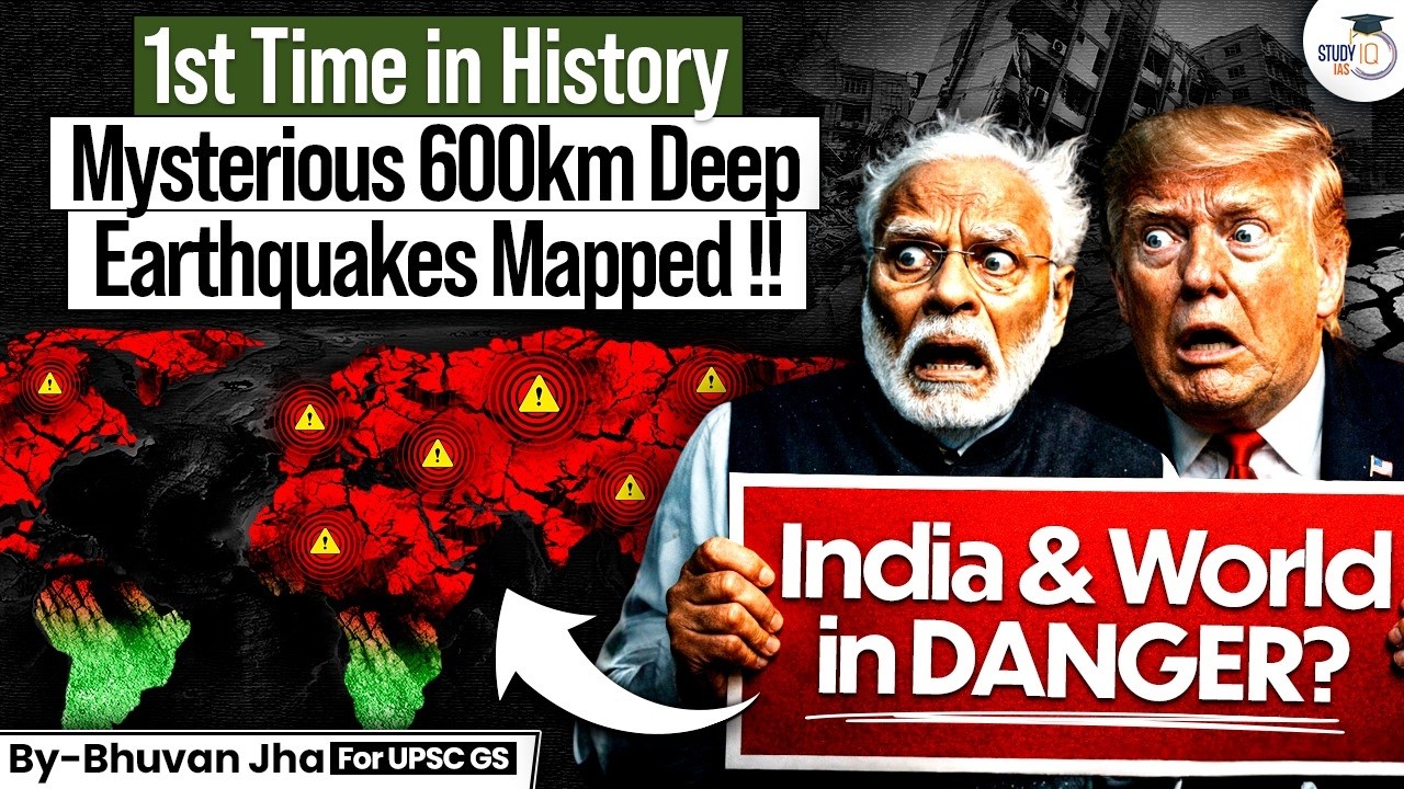 600 KM Deep Earthquake Spotted | What It Means for India & the World? | Know Everything |StudyIQ IAS