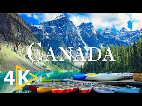 FLYING OVER CANADA (4K UHD) - Relaxing Music Along With Beautiful Nature Videos - 4K Video Ultra HD