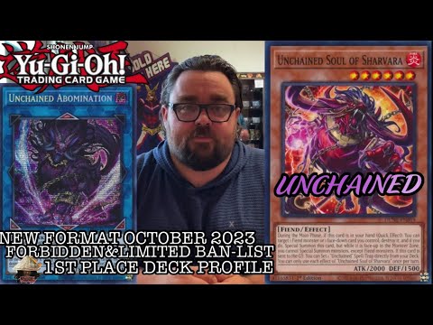 Yugioh new format October 2023 local's 1st place deck profile-Unchained-Gage haralson