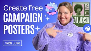 Design standout campaign posters with Canva