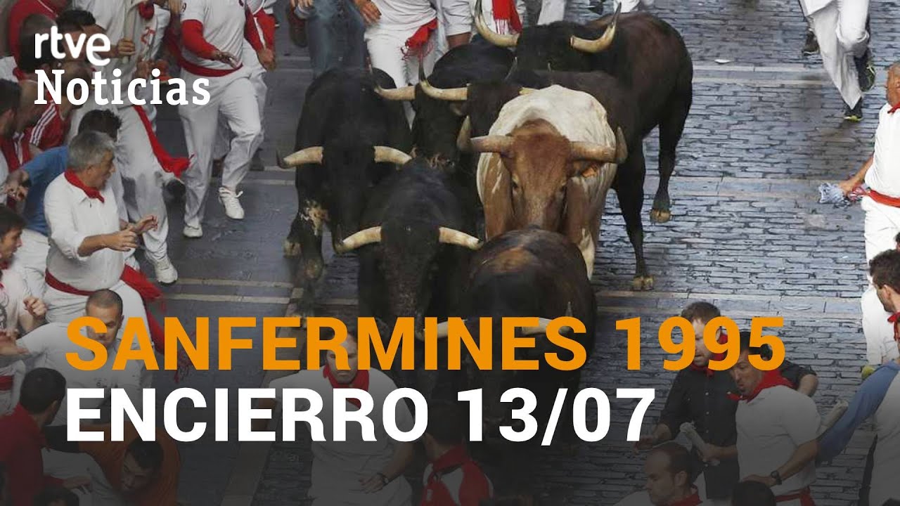 Encierro July 13 1995 running of the bulls Pamplona