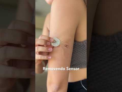 Removendo meu sensor FreeStyle Libre #diabetes #diabetestipo1 #dm1 #youtubeshorts #glicemia #sensor
