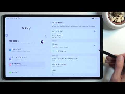 How to Acitvate Do Not Disturb Mode on SAMSUNG Galaxy Tab S8+ - Enable DND Mode