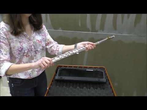 De dwarsfluit in elkaar zetten