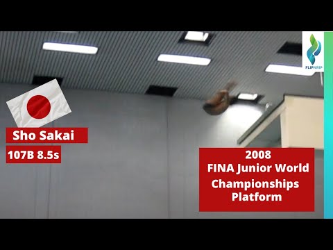2008 Sho Sakai - Team Japan - Group A - Platform Diving -Junior World Championships