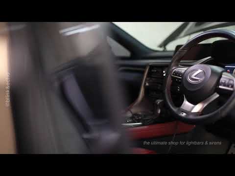 Whelen BETA112R, SA340STS & Whelen ION on a Lexus RX200t, by blink&echo