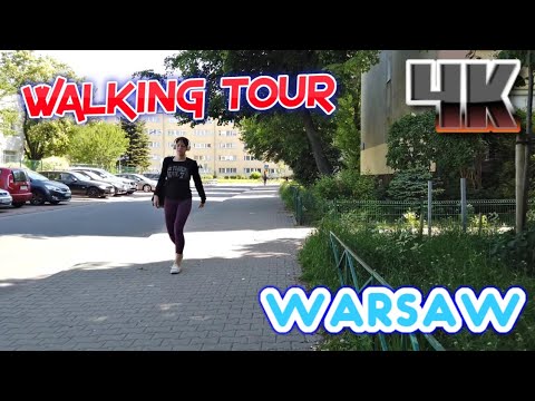 Warsaw Poland Walking Tour 4k