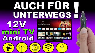 Mini 12V Android Smart TV HD DVB-T2 Telefunken XH24AN550MV WLAN Bluetooth LCD Satellit Fernseher 24"