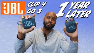 Video thumbnail for JBL Clip 4 vs JBL Go 3: 1 Year Later by New Stuff TV