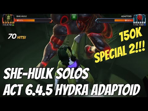 Rank 5 She-Hulk DEMOLISHES Hydra Adaptoid Boss - Marvel Contest of Champions