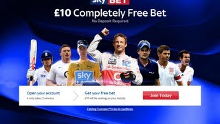 SkyBet Review and get the SkyBet £10 No Deposit Free Bet