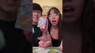 She couldn't believe what I got...PACK BATTLE VS GF😍Pokemon Cards #Pokemon #PokemonCards #Pokemontcg