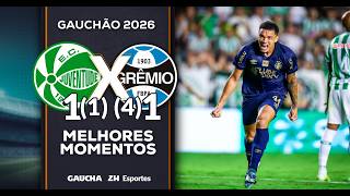 JUVENTUDE 1 (1) x (4) 1 GRÊMIO | MELHORES MOMENTOS | GAUCHÃO | 22/02/2026