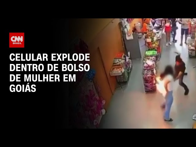 Celular explode dentro de bolso de mulher em Goiás | CNN 360º