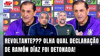 ‘É para ficar pu** com isso: é uma loucura o cara falar que o Corinthians…’; Ramón Díaz se revolta