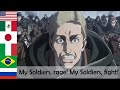 COMMANDER ERWIN FINAL COMMAND In 7 Languages Attack On Titan