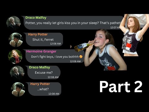 What if Hermione Got Drunk? 🍷Part 2 | Hogwarts group chat #harrypotter #hogwartsgroupchat