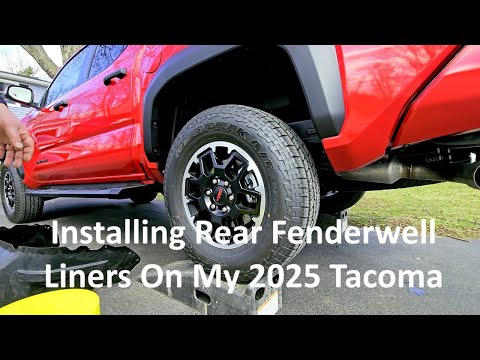Protecting My Investment By Installing Rough Country Rear Fenderwell Liners On My 2025 Toyota Tacoma