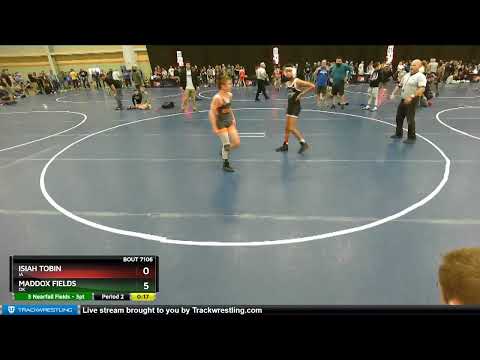98 Lbs Champ. Round 1 - Maddox Fields, OK Vs Isiah Tobin, IA F0ce