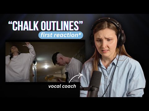 WHAT AN INTENSE DUO | "Chalk Outlines" by Ren & Chinchilla | Vocal Analysis