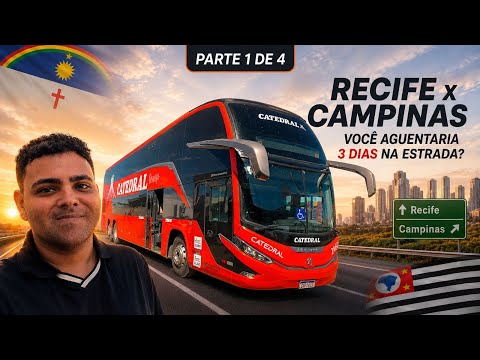 De CATEDRAL para SÃO PAULO! Viajando da Capital RECIFE para CAMPINAS - Parte 1 de 4