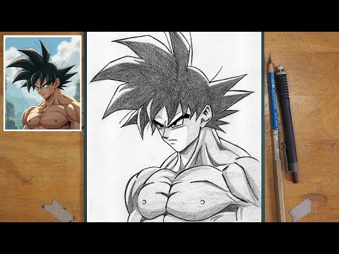 How to Draw Goku Ultra Instinct | Step-by-Step Anime Tutorial