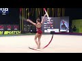 Stliana NIKOLOVA (BUL) - 2020 junior European Champion, ribbon