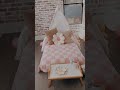 Teepee sleepover set up with a picnic for the cutest slumber party ever!