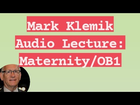 Mark Klemik Audio Lecture: #_Maternity_Obstetrics 1 for #_ NCLEX RN
