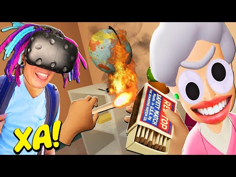 НЕПОСЛУШНЫЙ УЧЕНИК ПОДЖЁГ КЛАСС НА УРОКЕ! (Bad Boy Simulator VR)